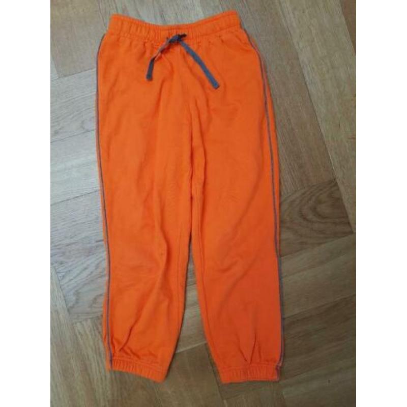 joggingbroek maat 134 set van 2 joggingbroeken grijs oranje