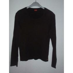 Maat xl - esprit - bruin lange mouw tshirt