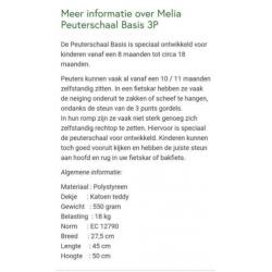 Melia Peuterschaal voor bakfiets + onderstel