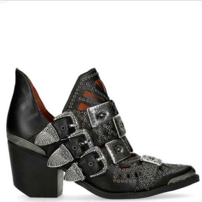 Jeffrey Campbell leren cowboylaarzen EU41 kleur zwart