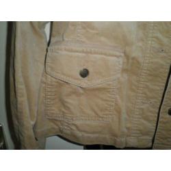 Street One maat S retro jasje bruin/ camel fluweel