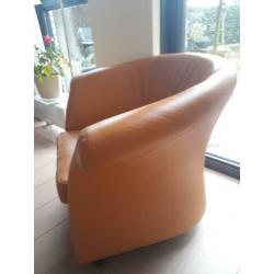 Mooie leren fauteuil