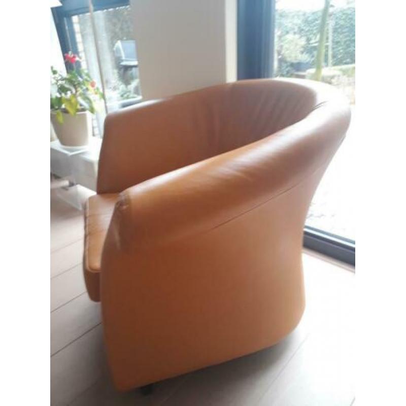 Mooie leren fauteuil