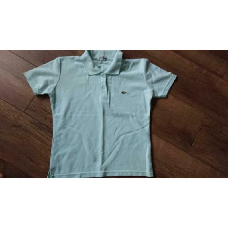 Mint groen tshirt polo van Lacoste mt 10