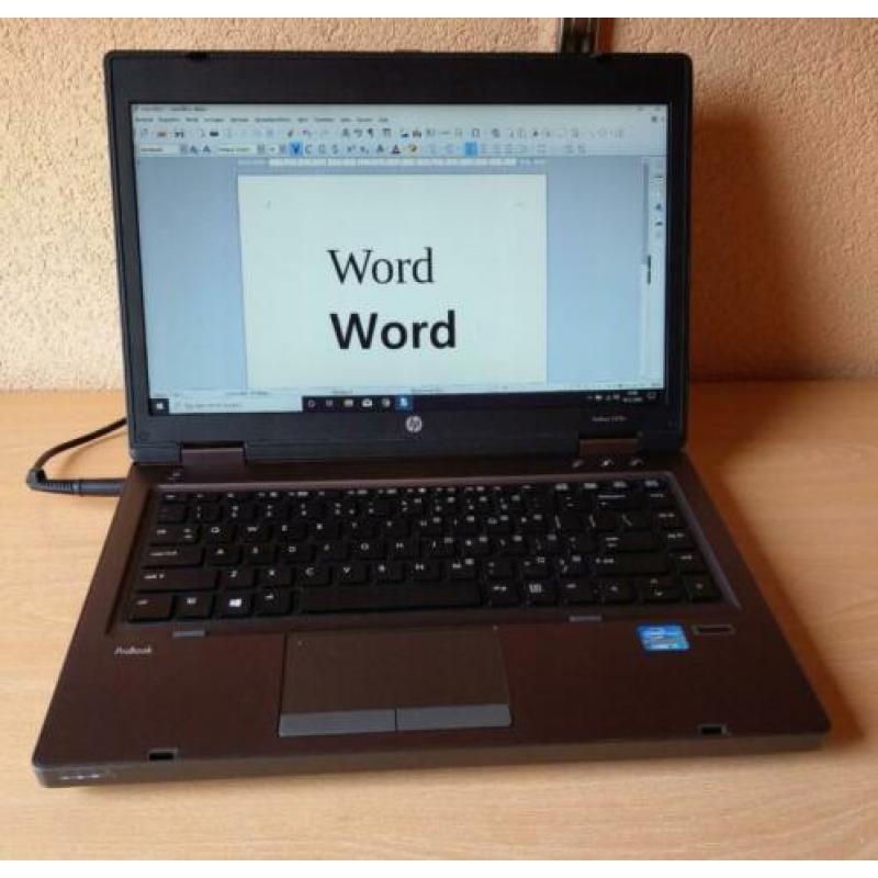 HP laptop * SIMcard * SSD disk * Win10 * Office * oplader