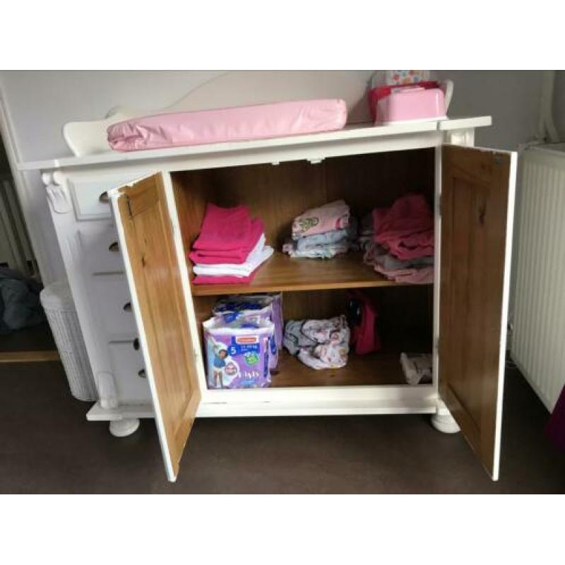 Houten commode wit