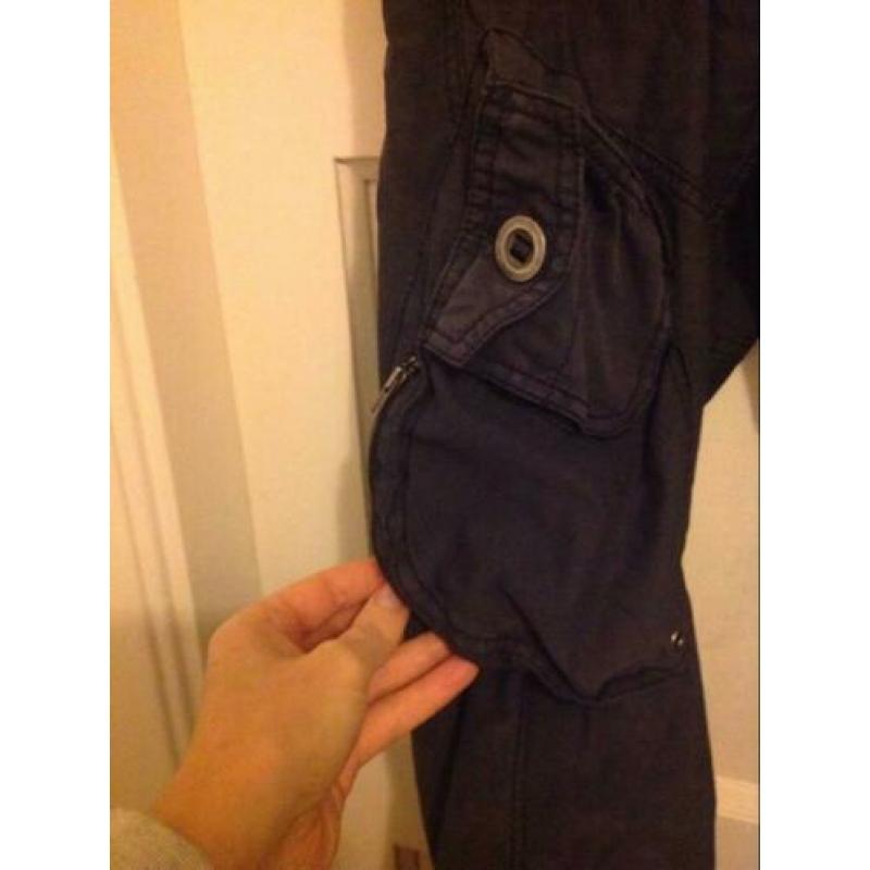 Sportieve Blauwe | Broek met zakken | maat L / maat 42
