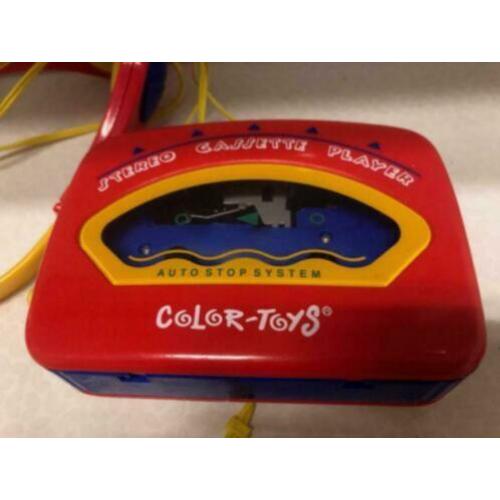 Color Toys: draagbare cassettespeler met koptelefoon