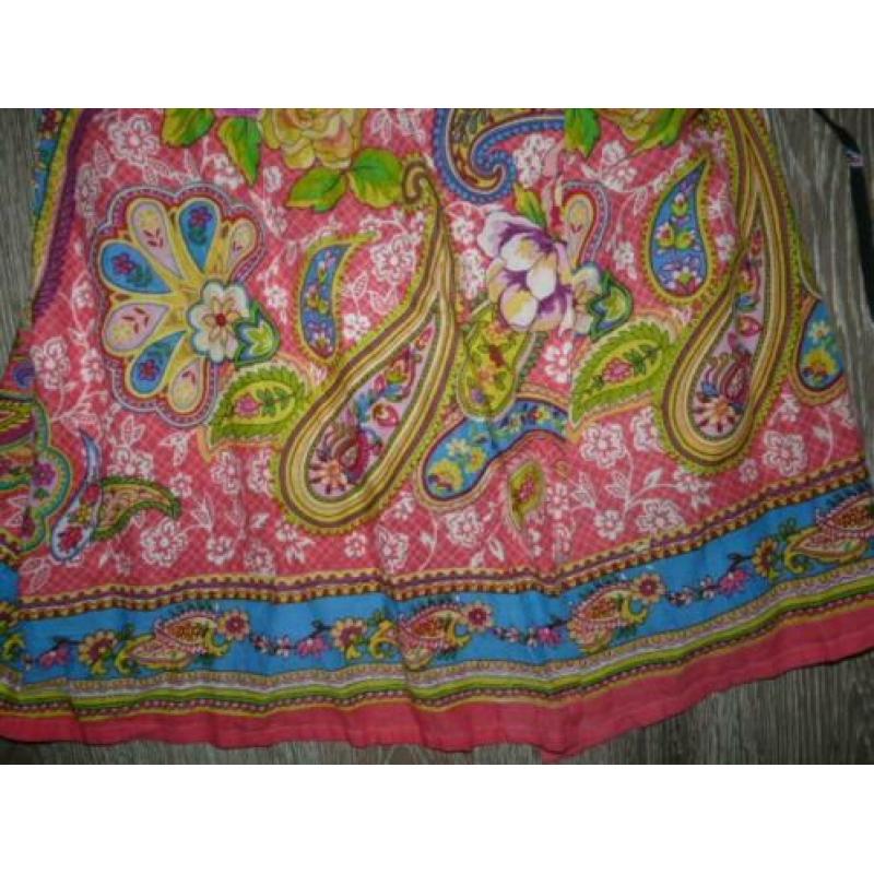 boho ibiza bali goa kleurrijke wikkel tuniek jurk Z&L S 36