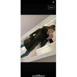 Groene parka jas, maat s