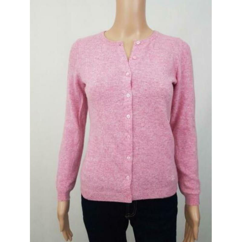 Benetton roze vest vestje van scheerwol xs 34 nieuwstaat