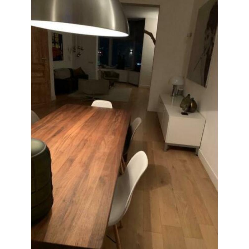 Notenhouten blok tafel art of living