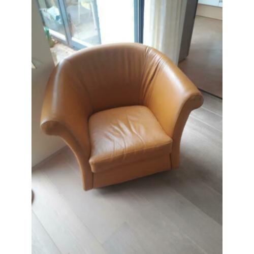 Mooie leren fauteuil