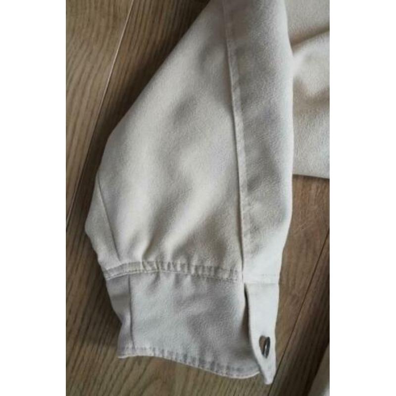 blouse zand geel 42 nep suede