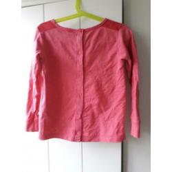 Als nieuw leuke meisjes trui roze Lief lifestyle maat 110