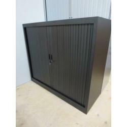 Roldeurkast Zwart H105 x B120 x D45 cm