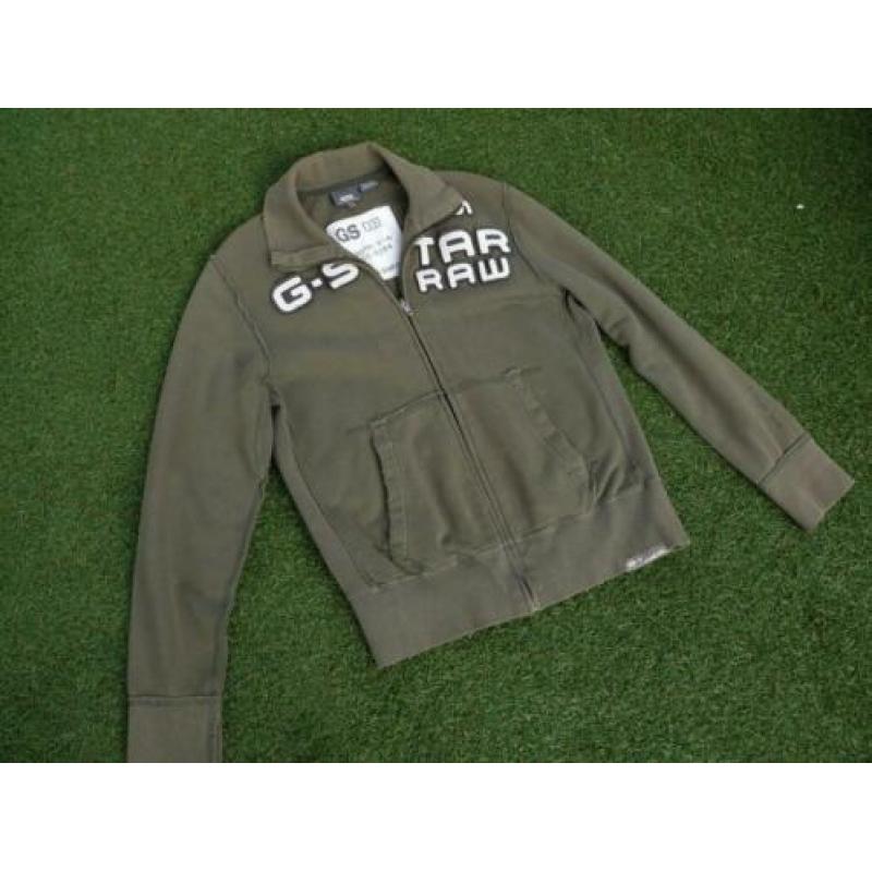 G-STAR vest maat M als nieuw , kleur groen/beige