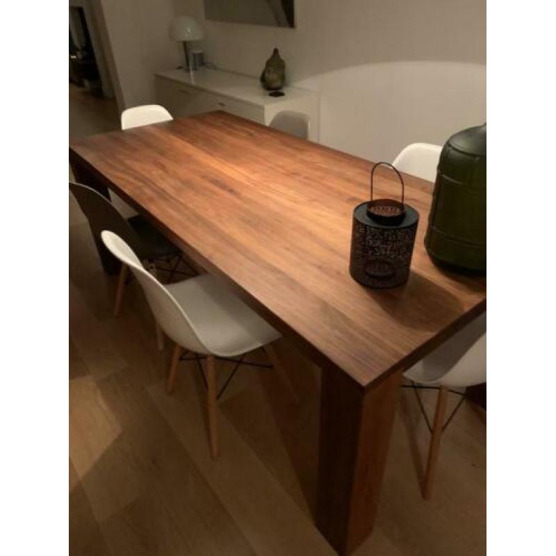 Notenhouten blok tafel art of living