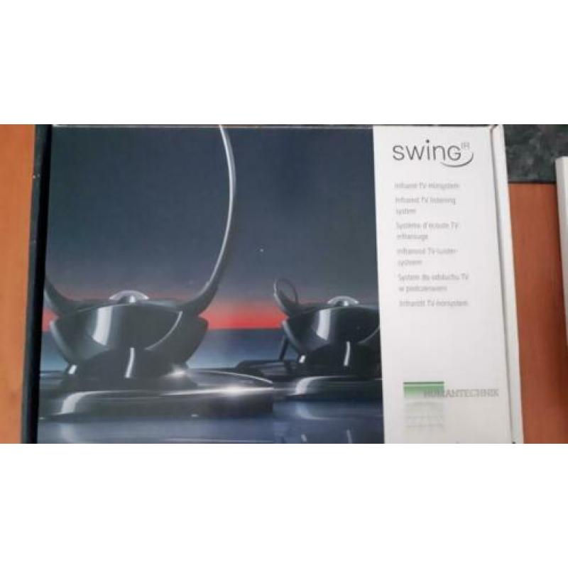 Te koop een z.g.a.n. Swing infrarood tv luistersysteem
