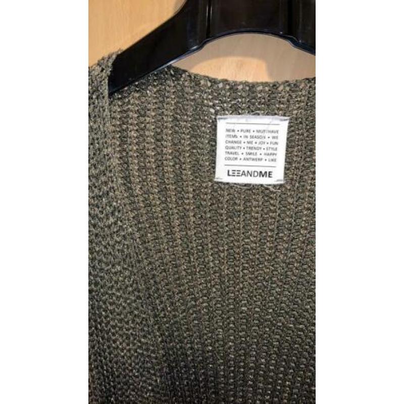 LEEANDME vest goud/brons glitter