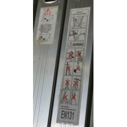 Twee aluminium multi ladders 3,6 m en 6 m
