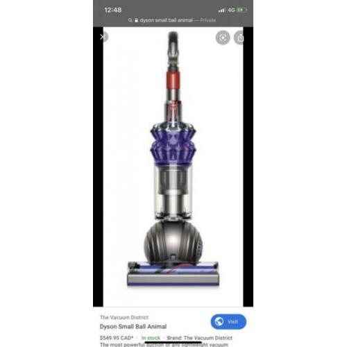 Dyson small ball animal full size vacuum cleaner