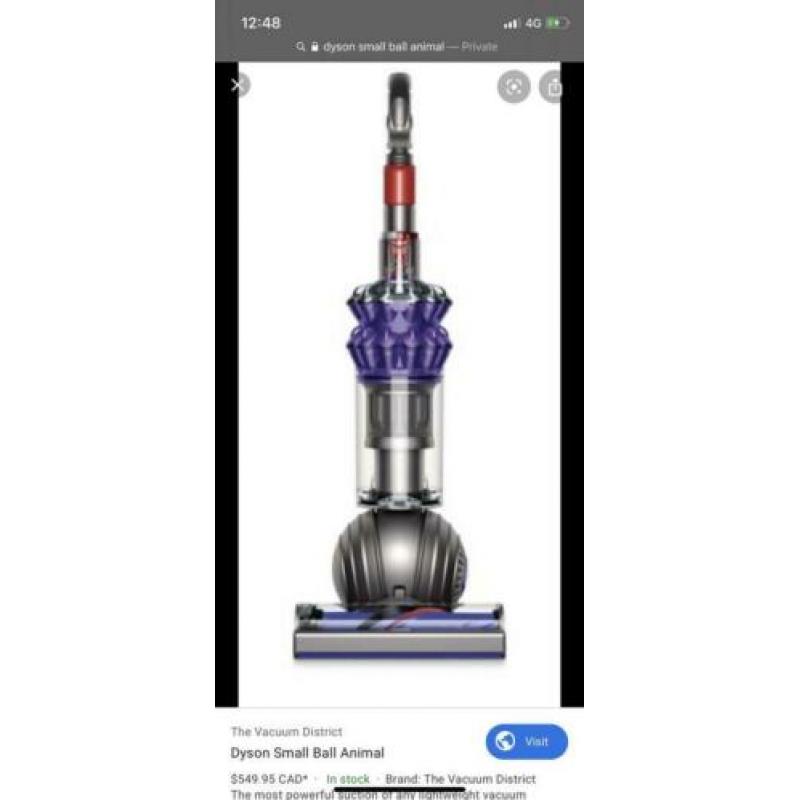 Dyson small ball animal full size vacuum cleaner