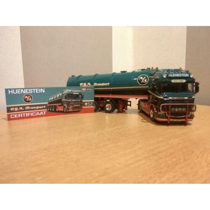 Wsi Scania huenestein met mest oplegger P.G.A.transport.