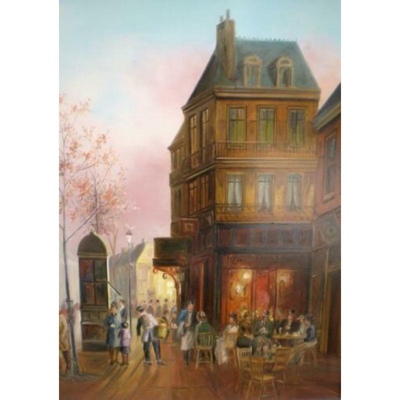 John Haanstra(1945-) Parijs jaren 20 Stadsgezicht