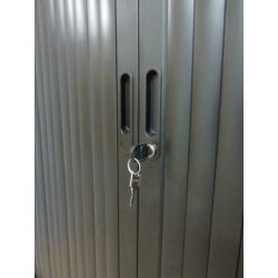 Roldeurkast Zwart H105 x B120 x D45 cm