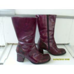 Hush Puppies Rode Lakschoenen instappers