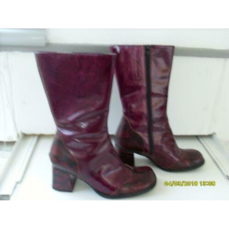 Hush Puppies Rode Lakschoenen instappers