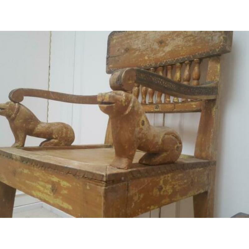 Brocante Antieke Koloniale stoel
