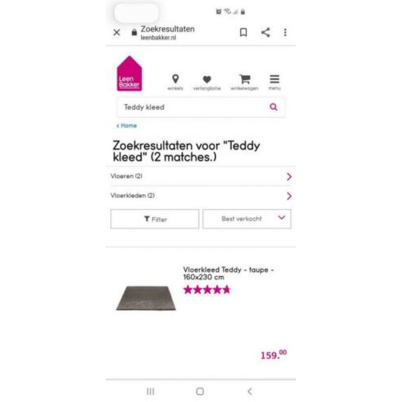 Teddy vloerkleed