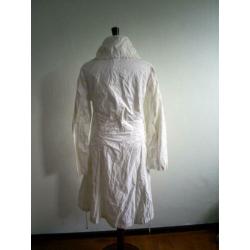 als nieuw! ecru kleurige zomerjas mt. 38 met veel details
