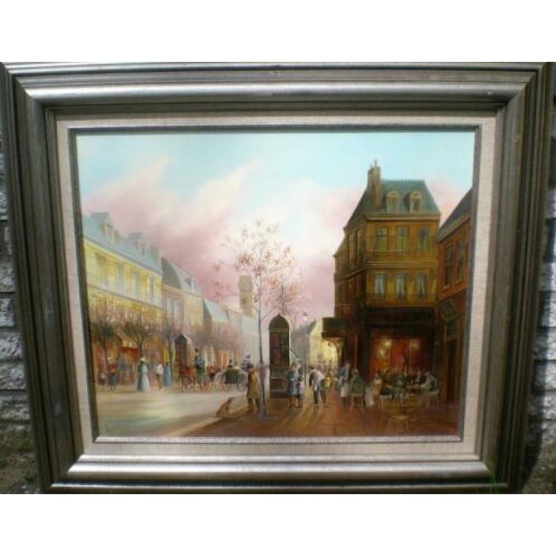 John Haanstra(1945-) Parijs jaren 20 Stadsgezicht