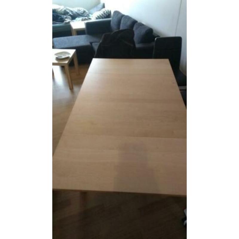 Uitschuif tafel