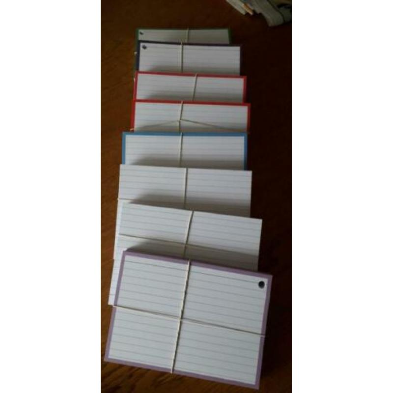 Flashcards, ideaal hulpmiddel bij studeren.