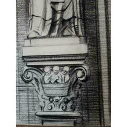 Religie Kerk de Liefde Amsterdam Originele tekening van