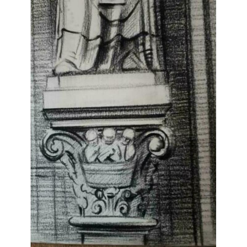 Religie Kerk de Liefde Amsterdam Originele tekening van