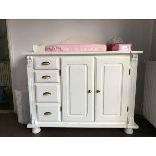 Houten commode wit