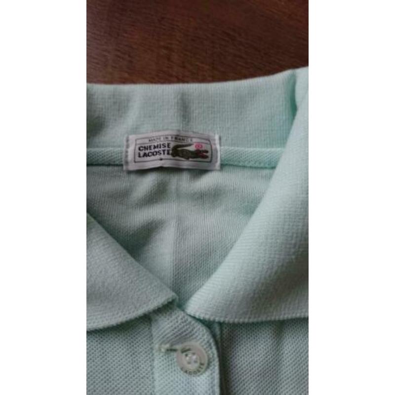 Mint groen tshirt polo van Lacoste mt 10