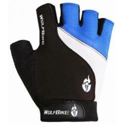MTB fietshandschoenen maat M L XL blauw wielrenhandschoenen