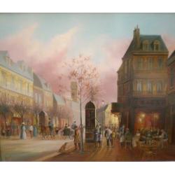 John Haanstra(1945-) Parijs jaren 20 Stadsgezicht