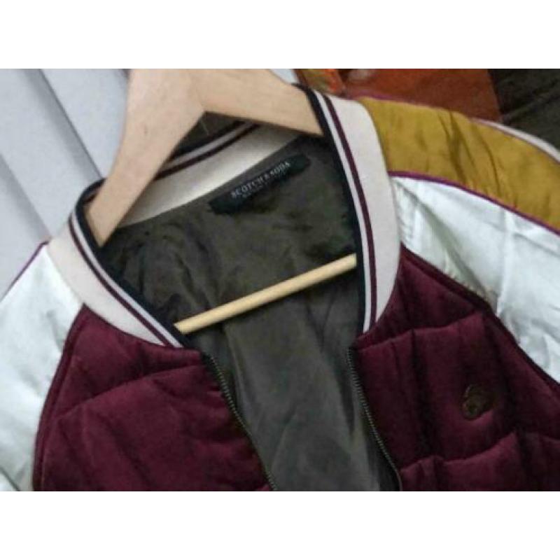 Maison Scotch and Soda aan 2 kanten Reversible Bomber Jas,