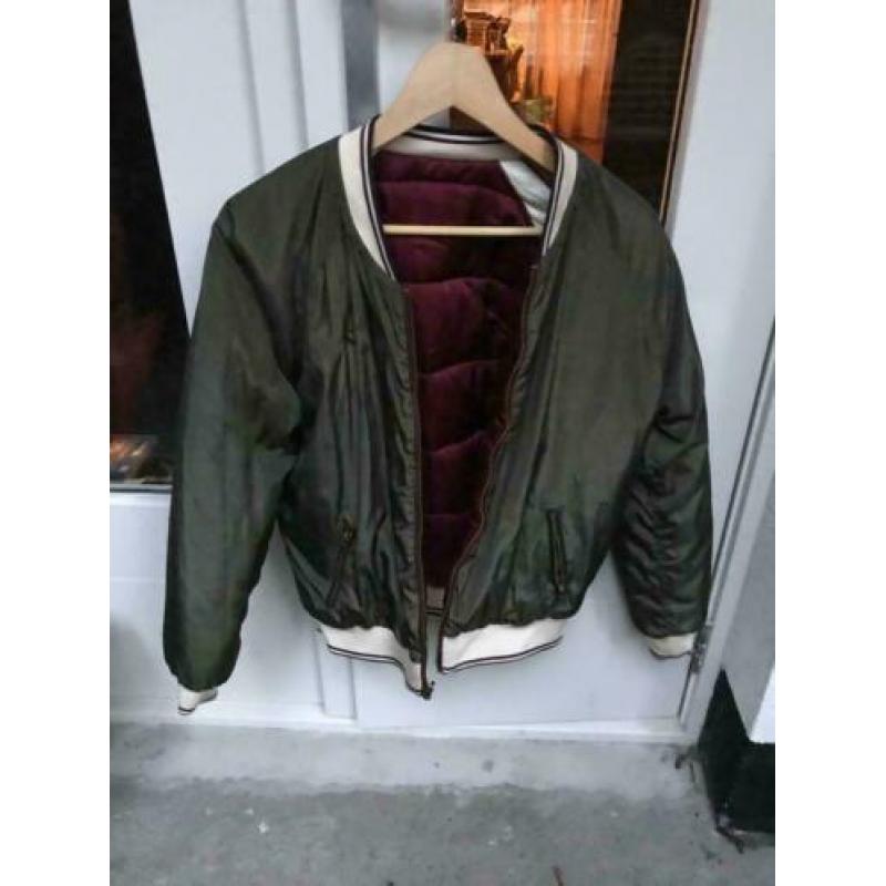 Maison Scotch and Soda aan 2 kanten Reversible Bomber Jas,