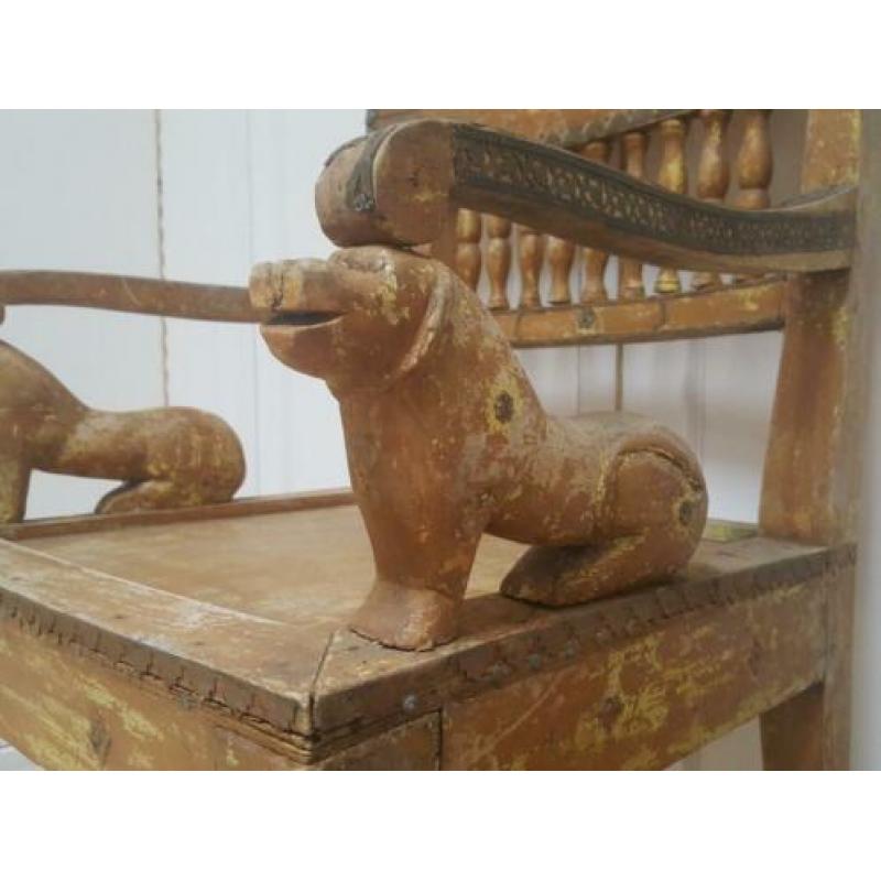 Brocante Antieke Koloniale stoel