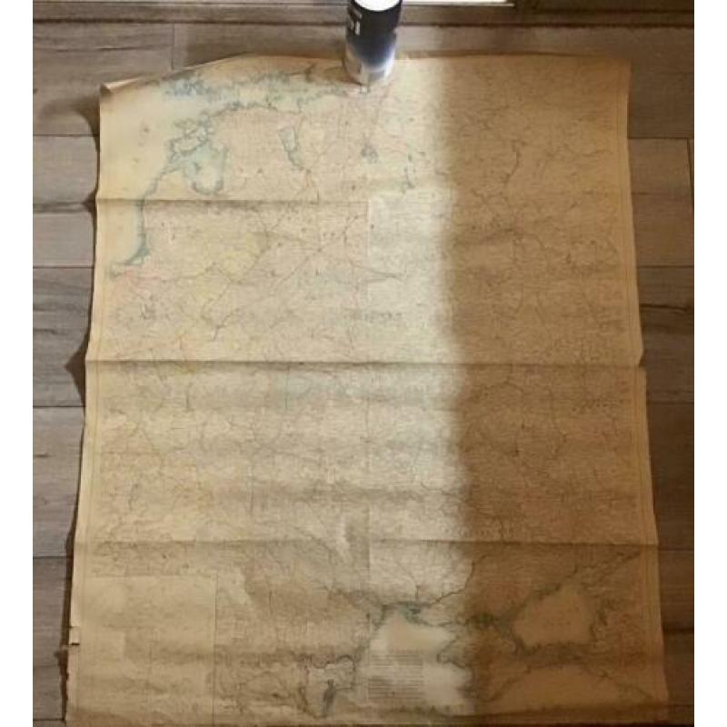 Antieke landkaart rusland schaal 1:2.000.000 erg oud