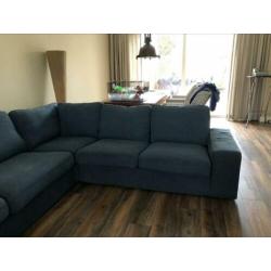 Mooie grote blauwe hoekbank van Ikea