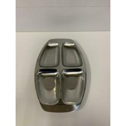 Alessi vintage design dienblad / serveerblad zilver
